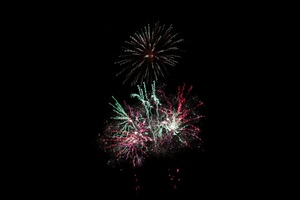 まくべつ夏フェスタ2022で打ち上げられた花火の写真